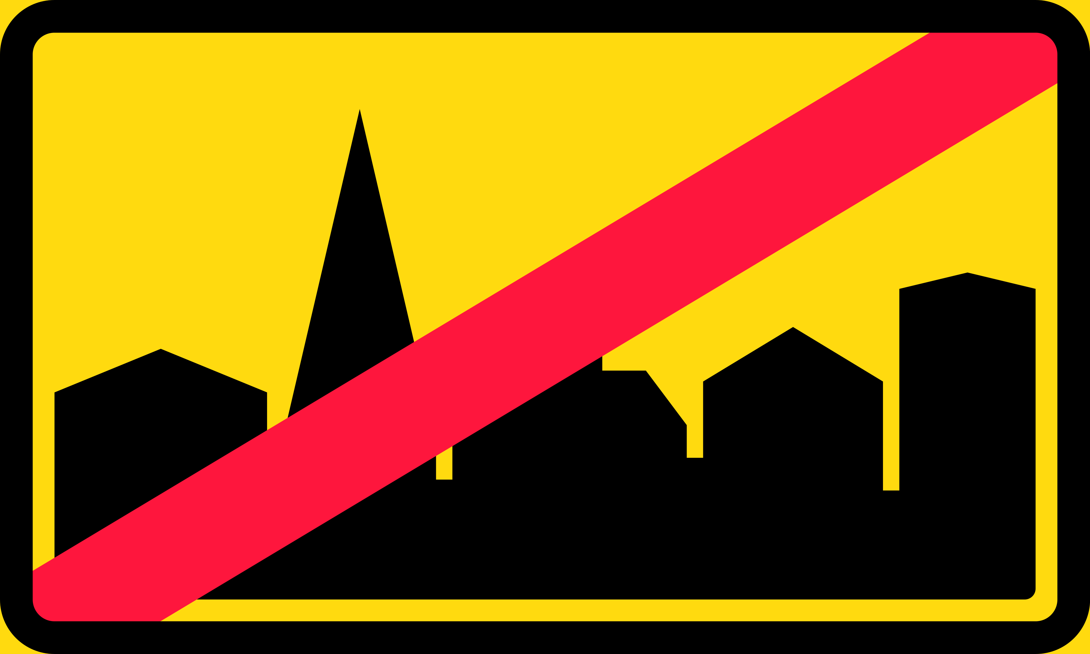 E23 The conurbation ends