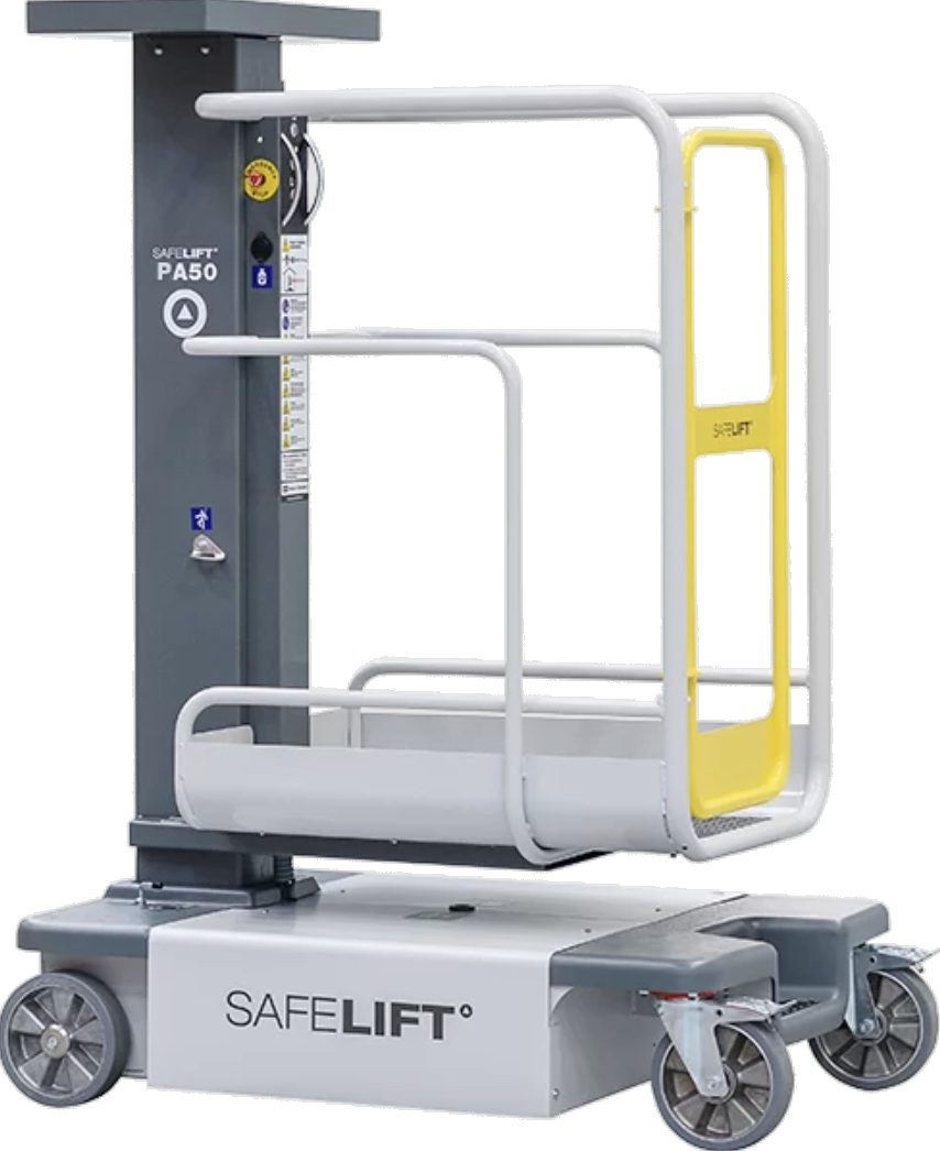 Pelarlift pusharound batteri plattformshöjd 3 m 