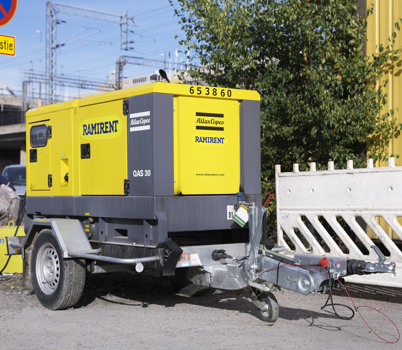 Hinattava generaattori 30 kVA, diesel ATLAS COPCO QES30
