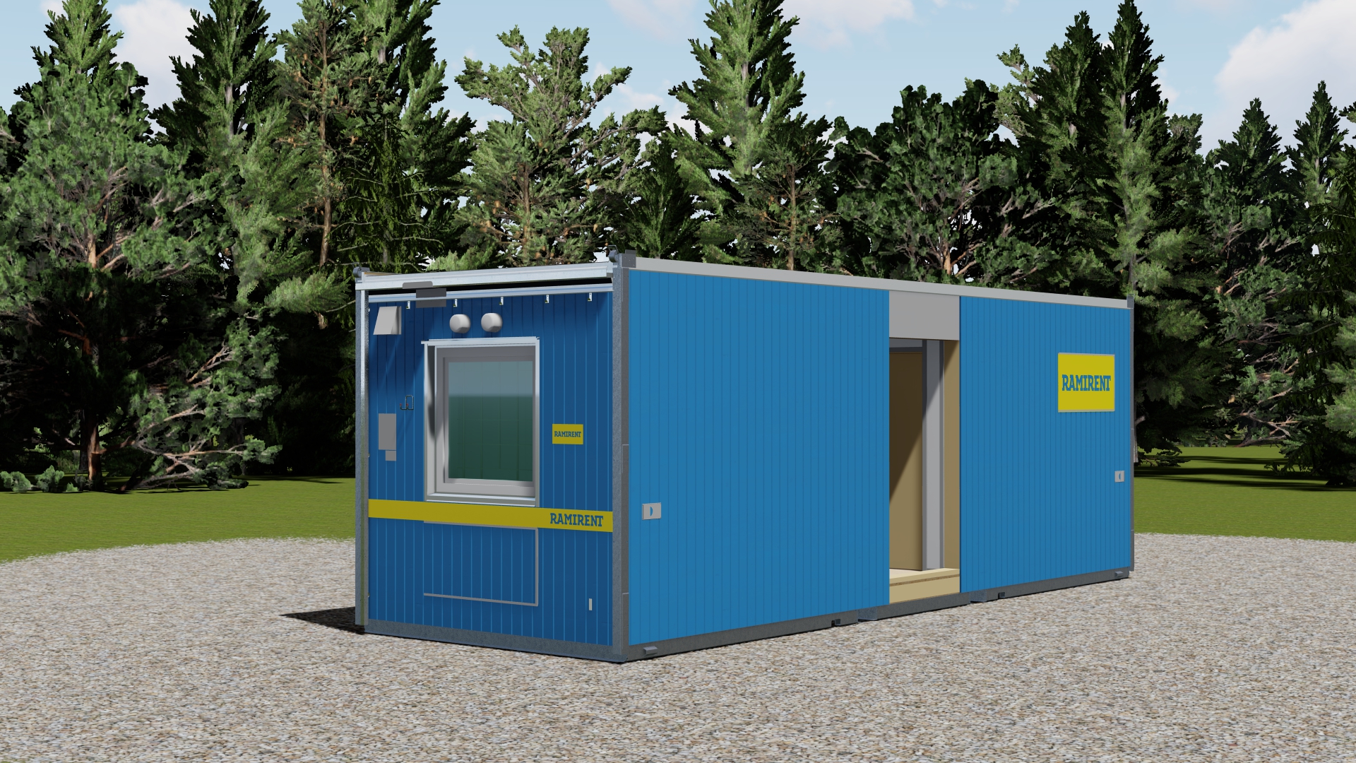 Office Module with 2 partition walls RMF SHAA12