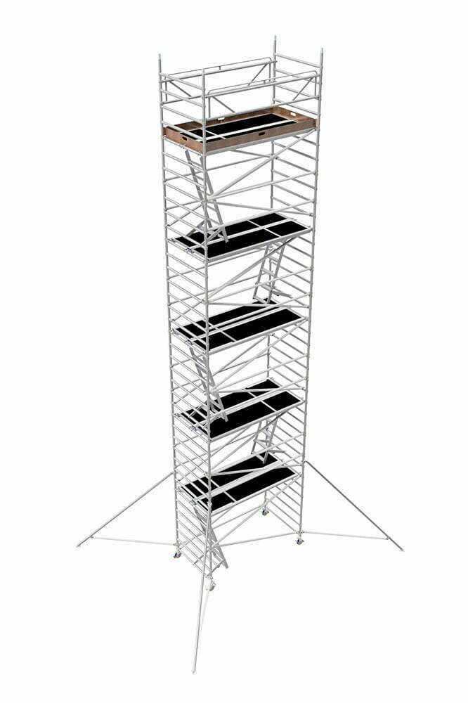 Alumiiniteline 1,37x2,5 korkeus 11 m