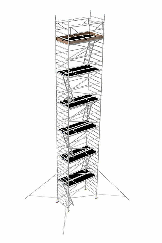 Alumiiniteline 1,37x2,5 korkeus 12 m