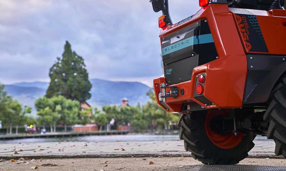 Dumper hjulburen batteridriven 1T med svängbord