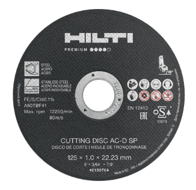 Cutting Disc HILTI AC-D 125 mm HILTI AC-D 125x1,0 mm
