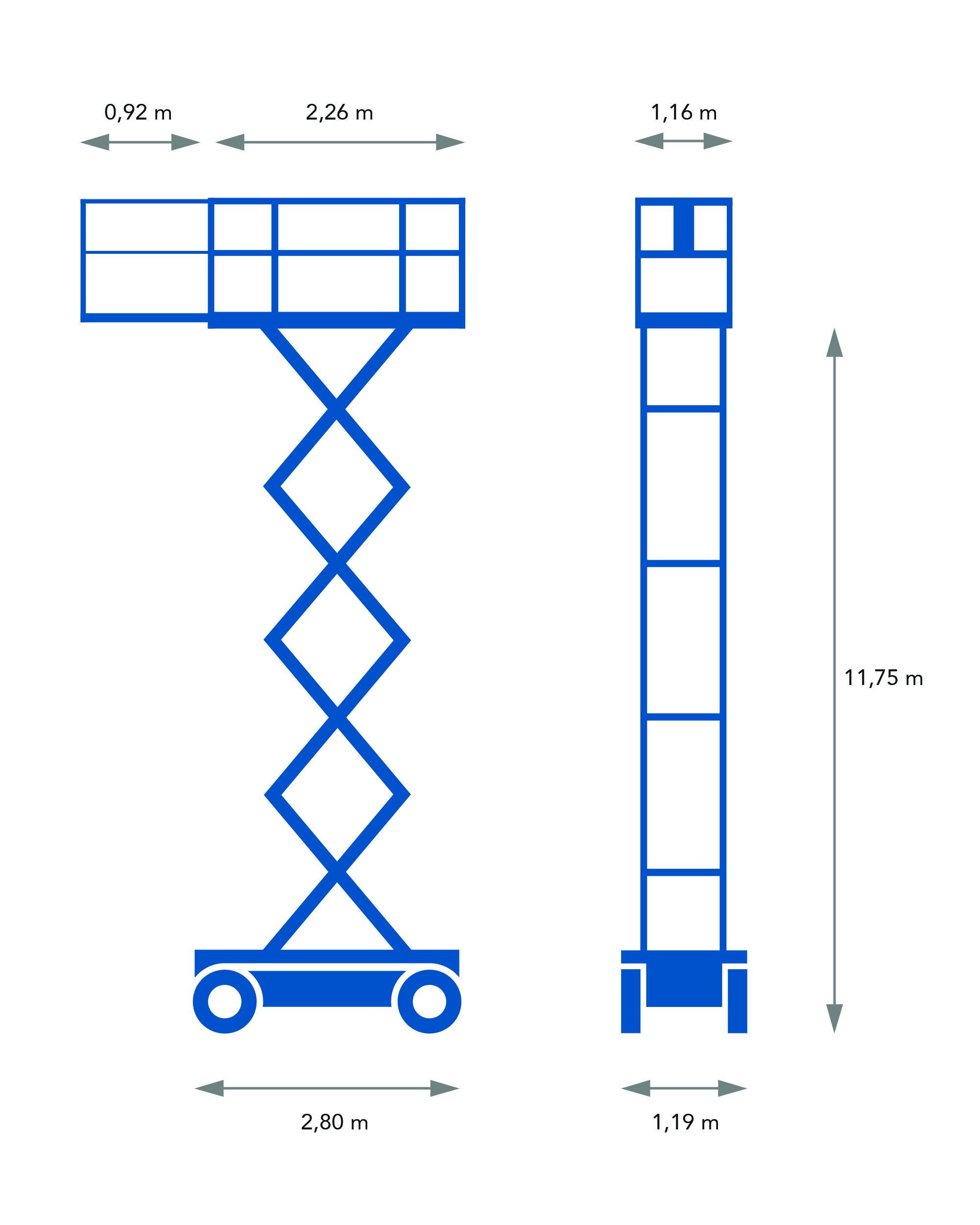 Electric Scissor Lift 11,7 m GENIE GS4047