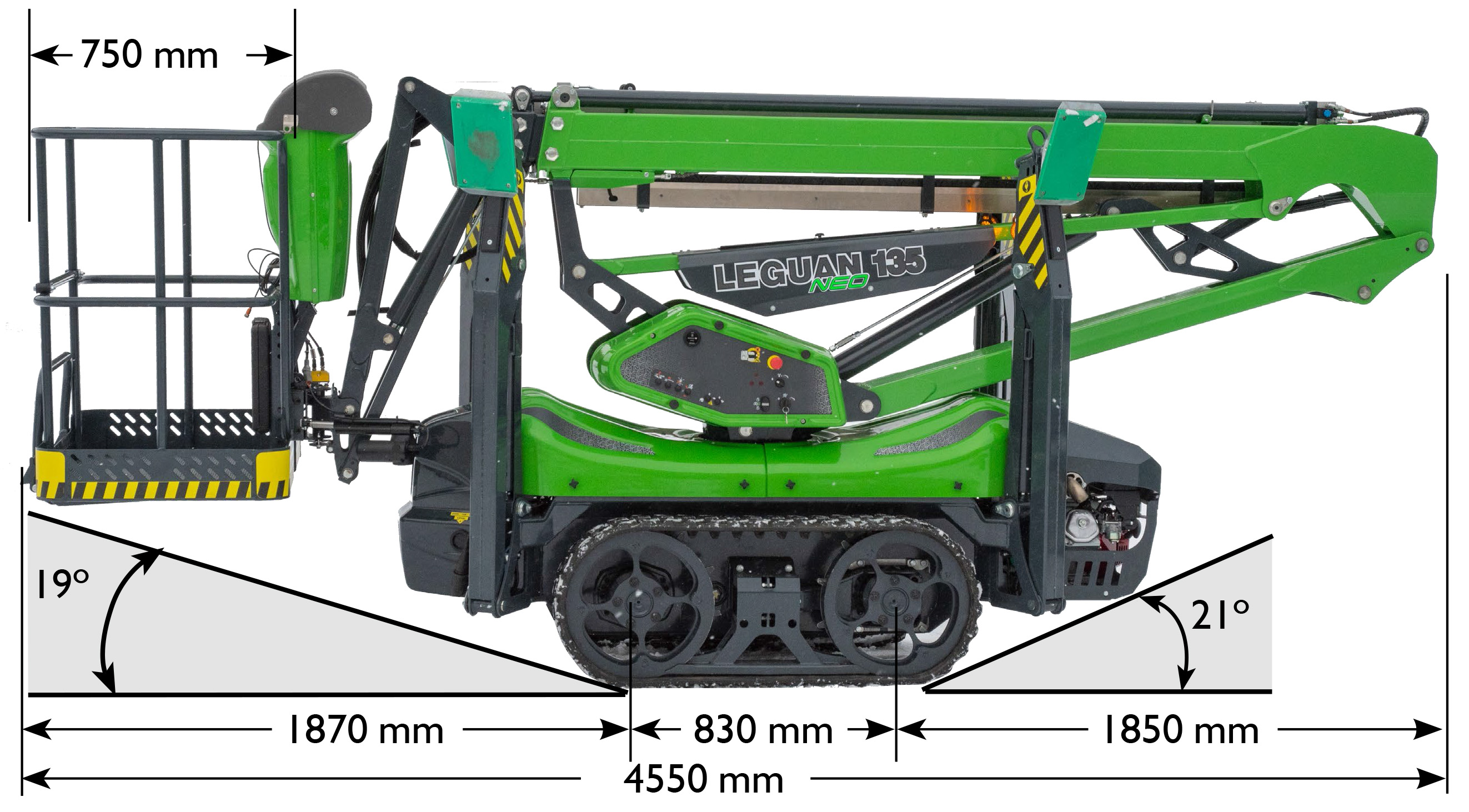 Hybrid Articulated Crawler Boom Lift LEGUAN 135NEO