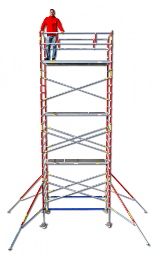 Alumiiniteline 1,37x2,5 korkeus 8 m