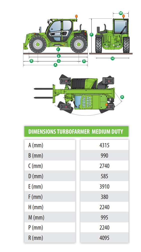 Teleskoptruck lyfthöjd 9 m MERLO TF33.9