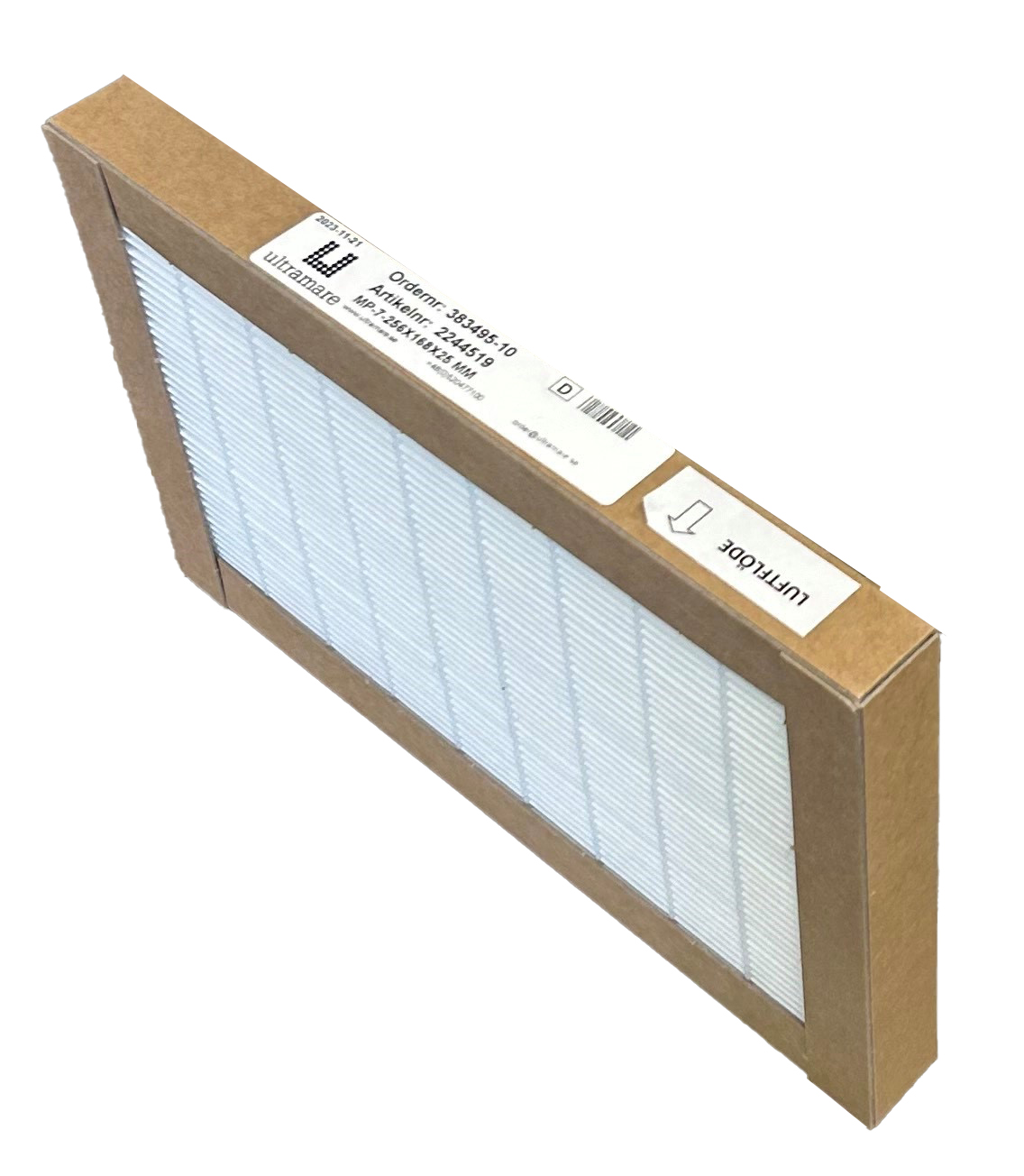 Panelfilter A15 (Reg air) ULTRAMARE Ilmasuodatin 256x168x25 mm