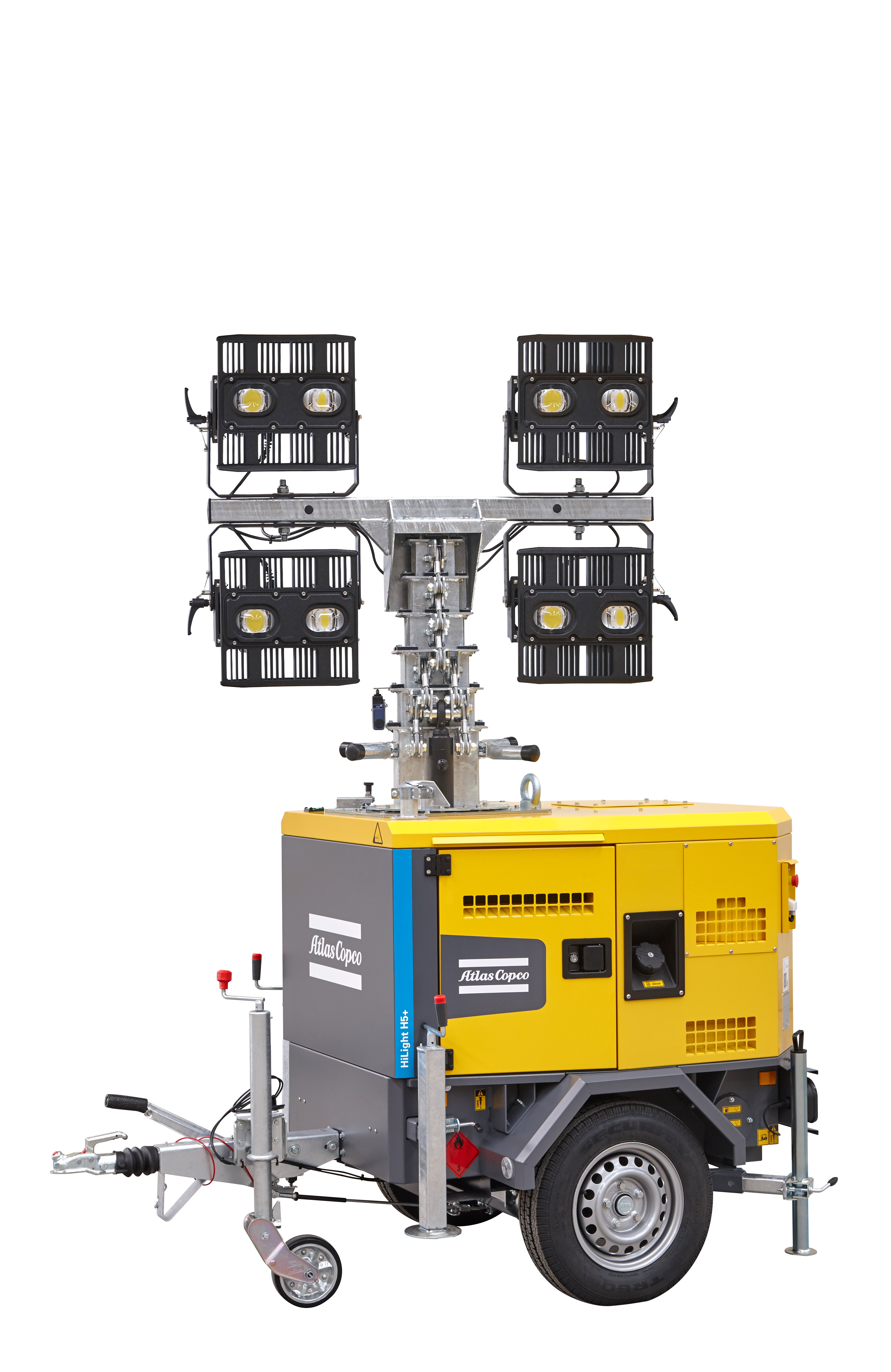 Belysningsmast LED-ljus, <8.5 M, dieseldriven