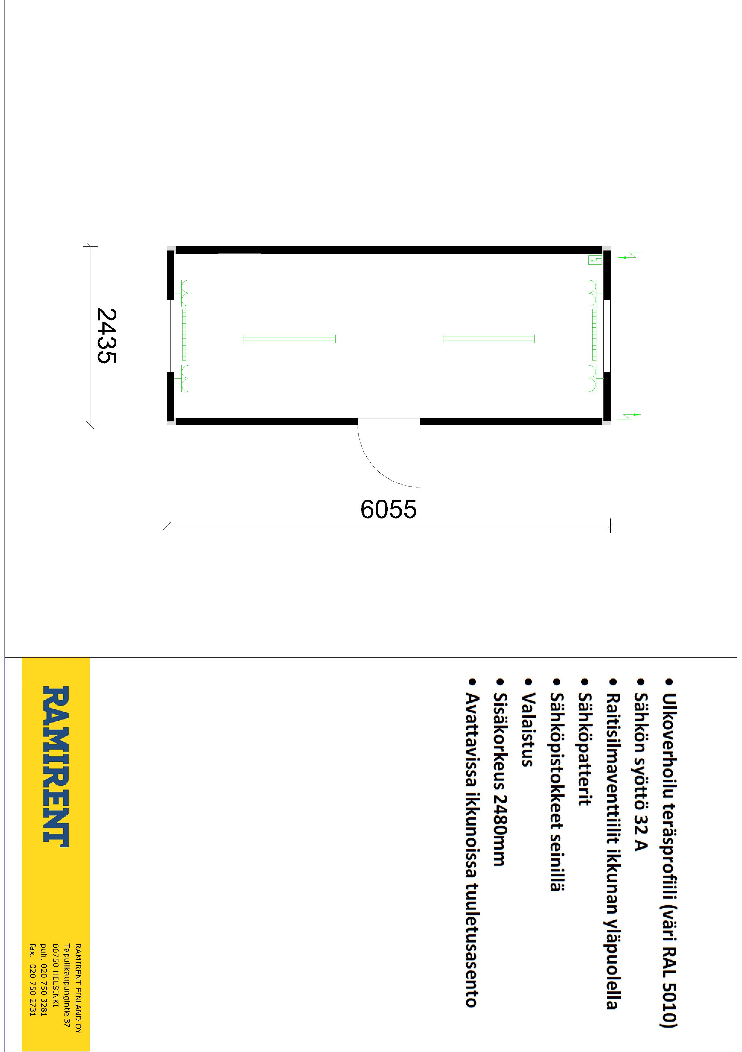 Steel Office Module T20' CONTAINEX 2028NO2LW