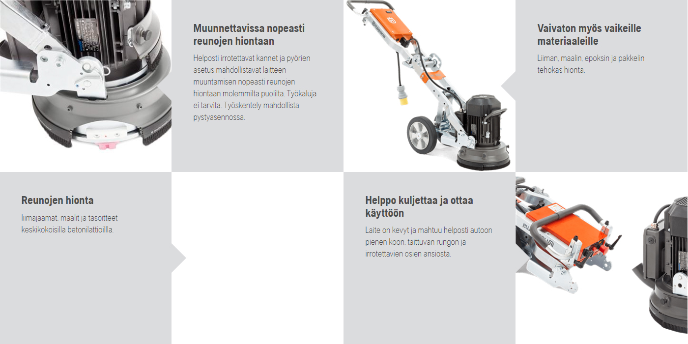 Betonilattian hiomakone, 230V HUSQVARNA PG280