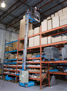 Telescopic Mast Lift electric, platform height 6 m GENIE GR-20
