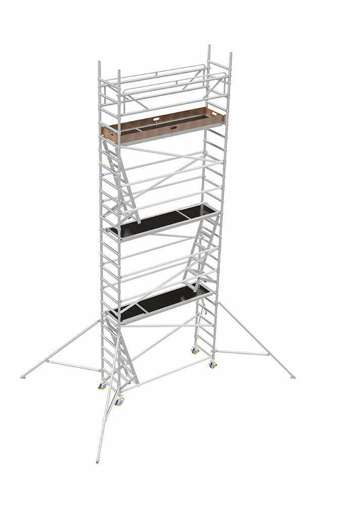 Aluminiumställning 0,74x2,5 höjd 6 m