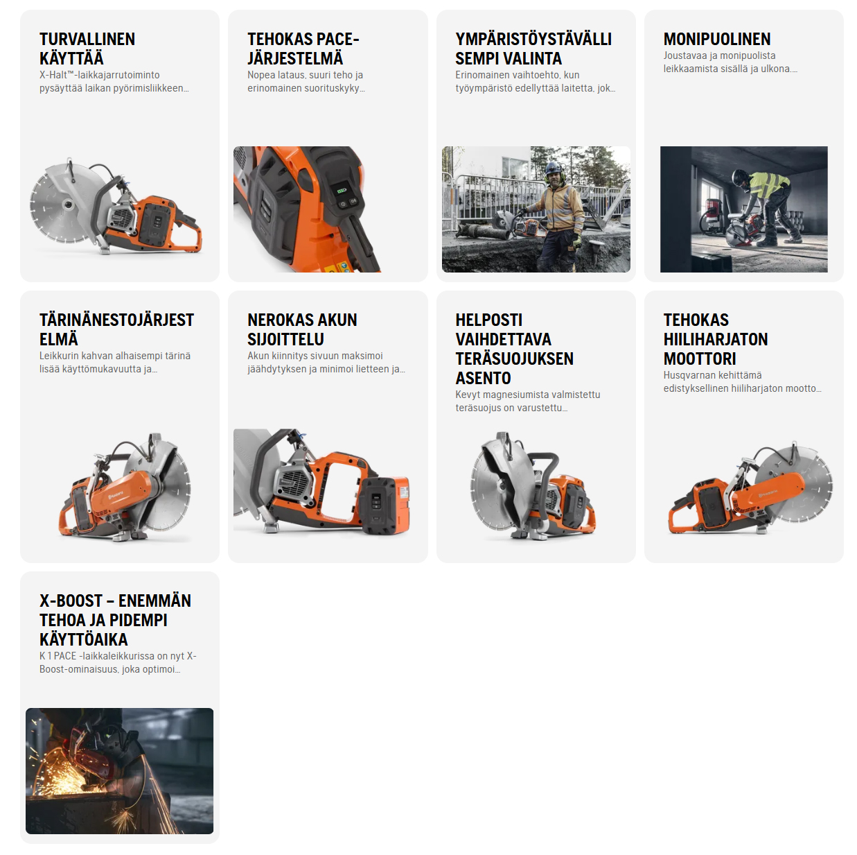 Laikkaleikkuri, akku HUSQVARNA K1PACE-350