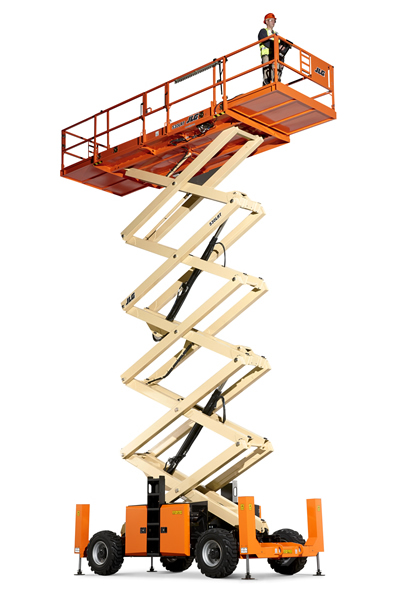 Scissor Lift diesel, platform height 16.1 m double extensions JLG 530LRT