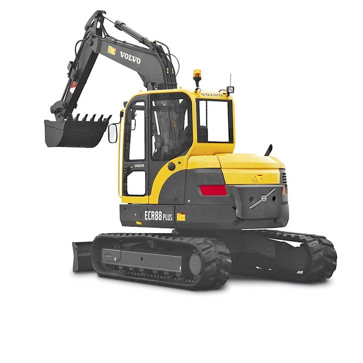 Dieselkäyttöinen tela-alustainen kaivinkone 9 t VOLVO ECR88D