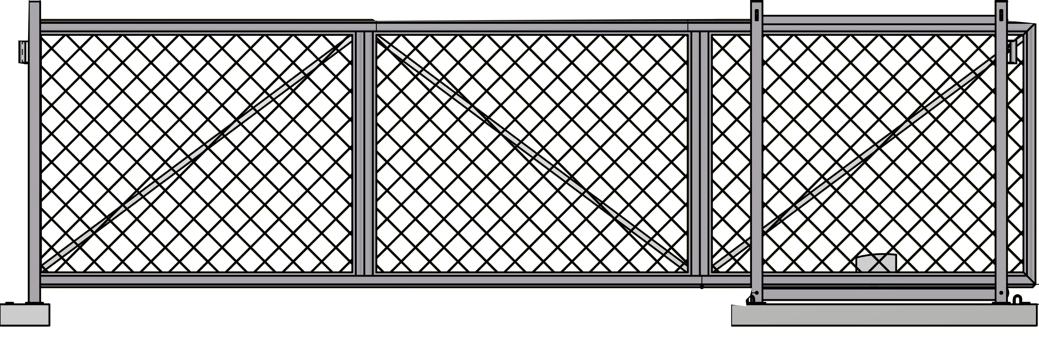 Manual Sliding Gate with a 9 m Opening