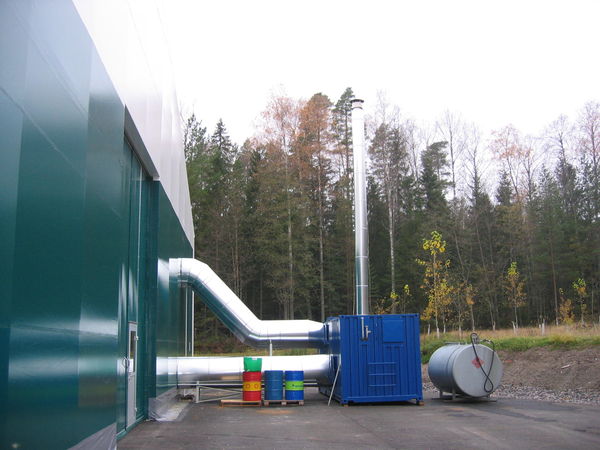 Oljedriven värmefläkt med tank 620 kW MEPU HOTBOX620