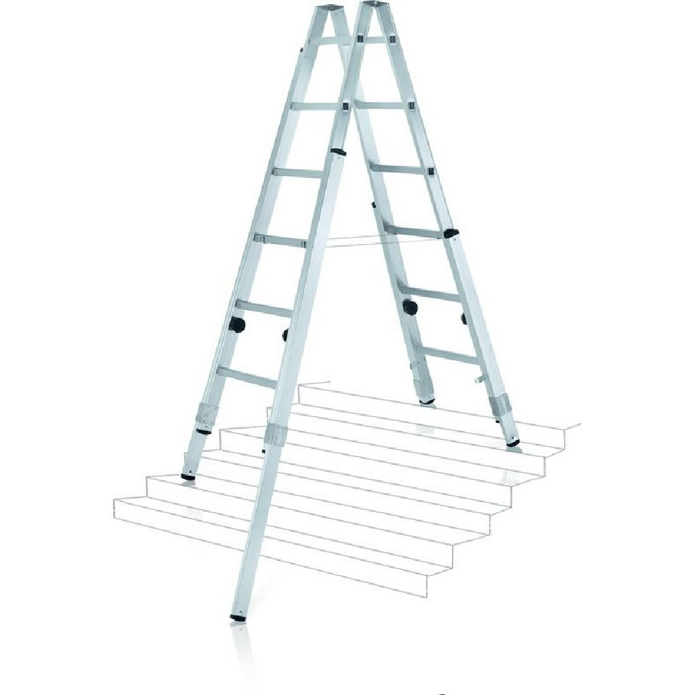 Trapphusstege med nivåben, 2.4m