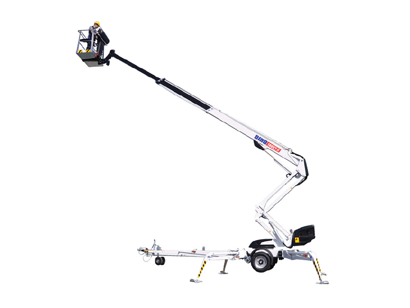 Articulated Trailer Mounted Boom Lift electric, platform height 16 m DINO 180XT