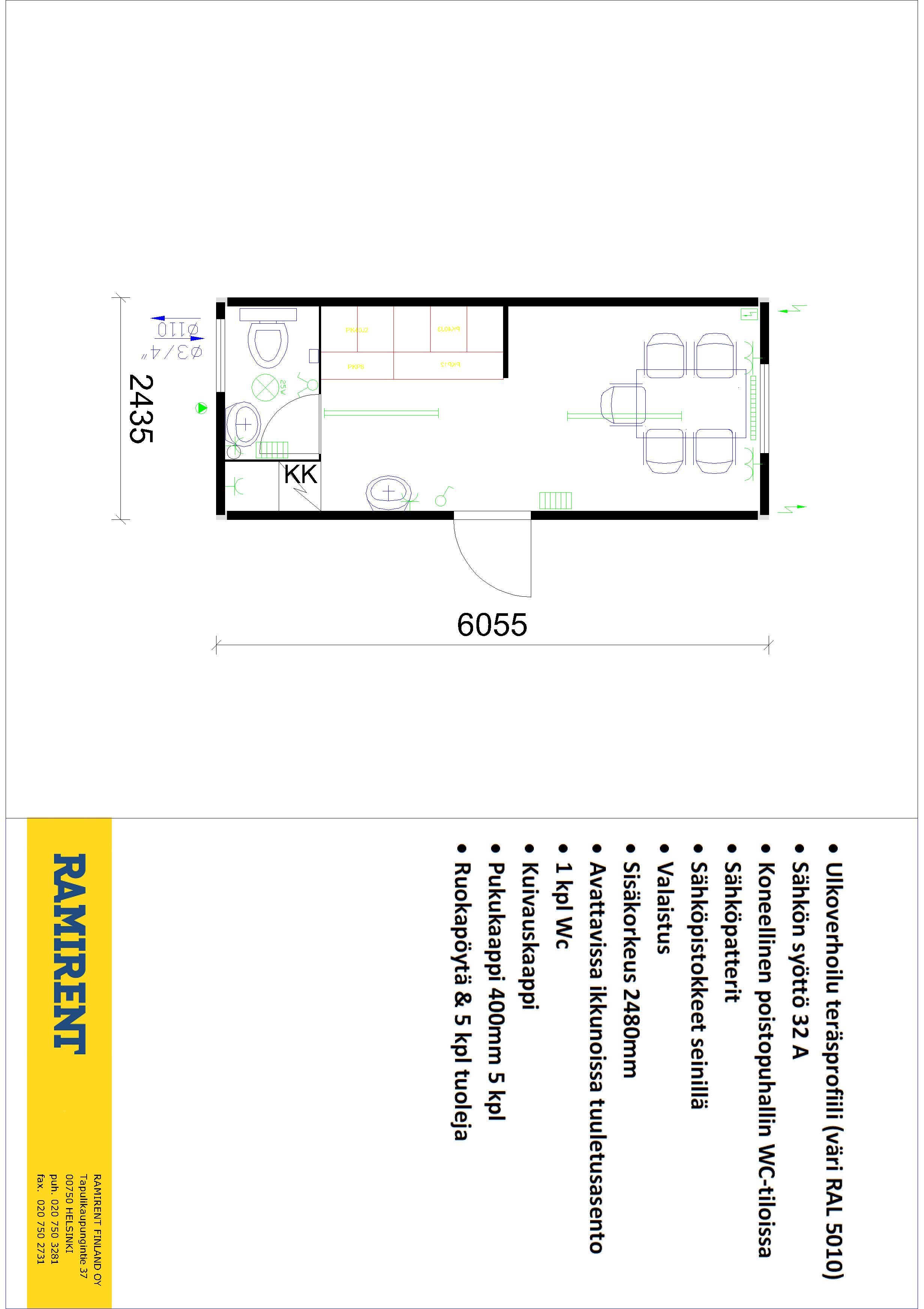 Personalmodul T20', 5 pers. CONTAINEX 2028NM1T2H