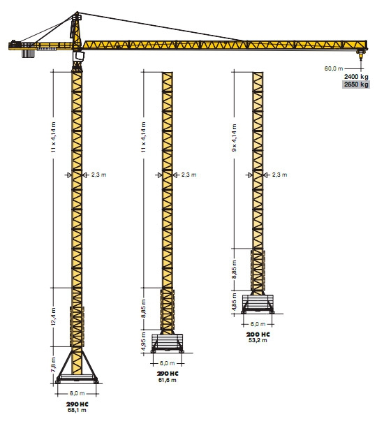 Torninosturi LIEBHERR 200HC