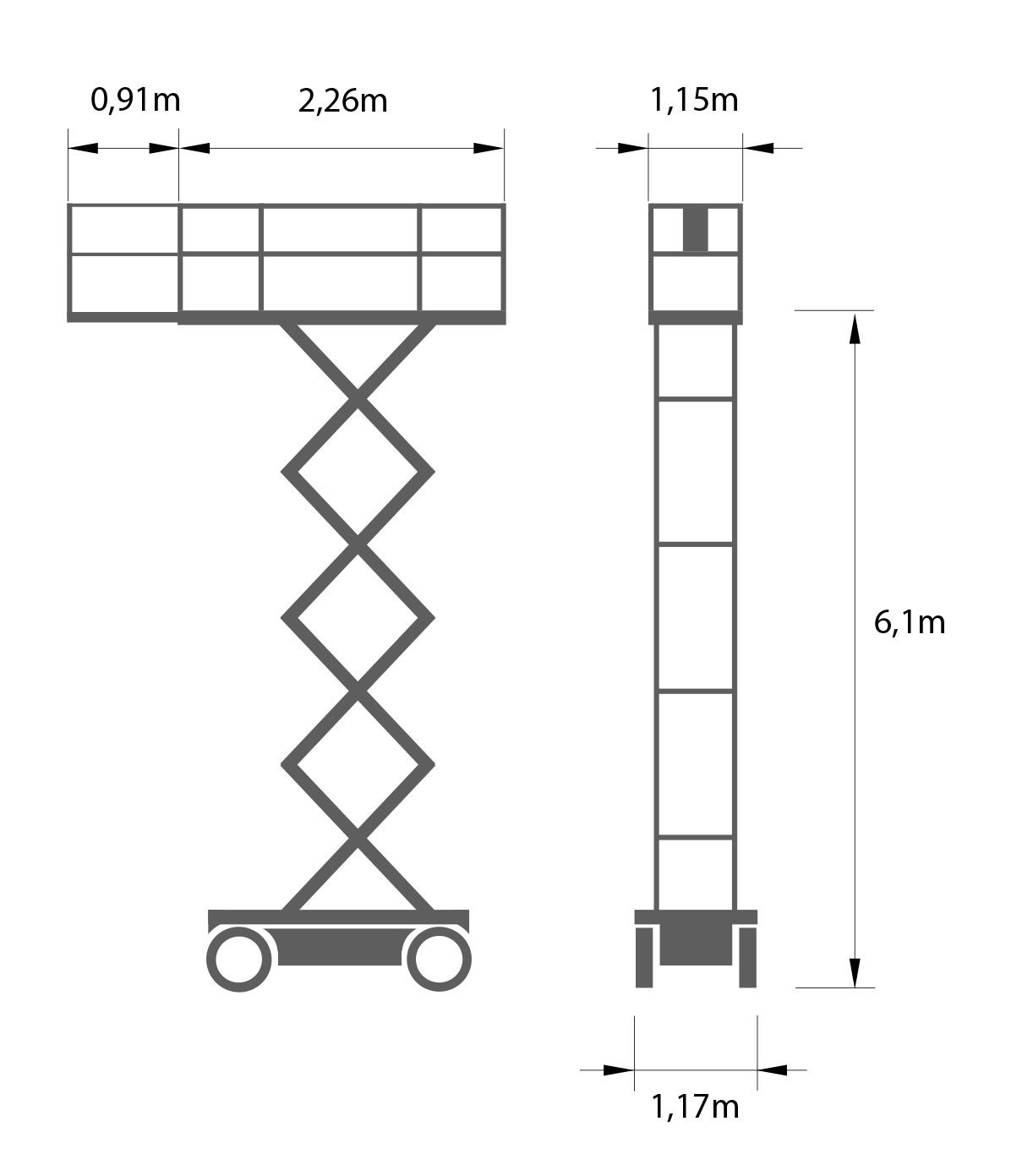 Electric Scissor Lift 6,1 m GENIE GS2046