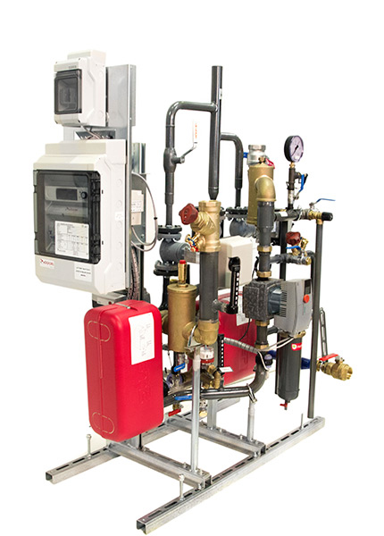 Fjärrvärmecentral uppkopplad 200 kW