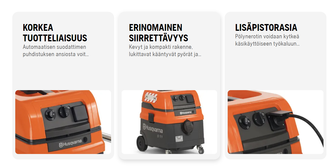 Dust and Wet Suction H-Class HUSQVARNA S11