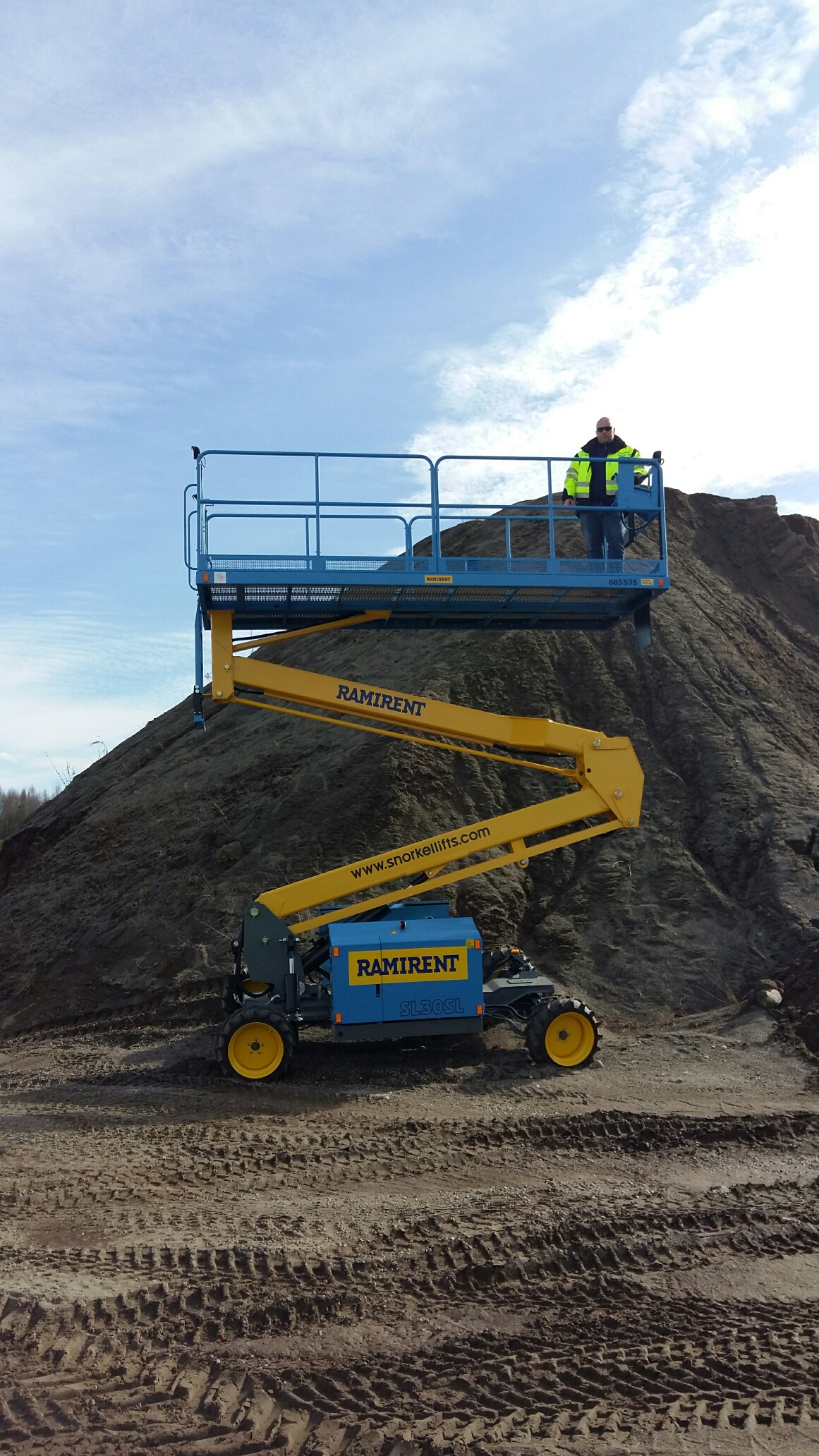 Saxlift diesel, plattformshöjd 7m tunnel
