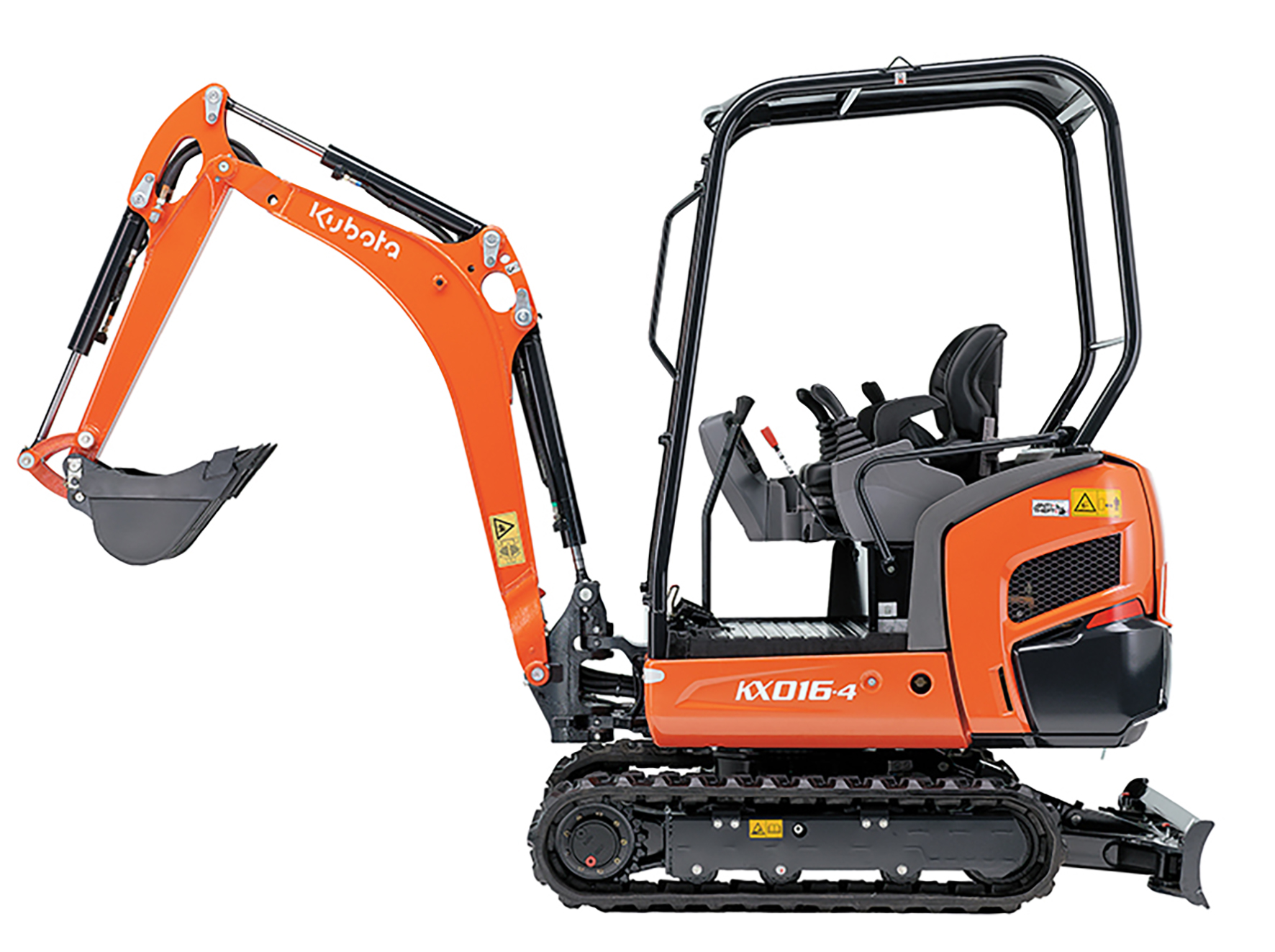 Dieselkäyttöinen tela-alustainen minikaivuri 1,6 t KUBOTA KX016-4