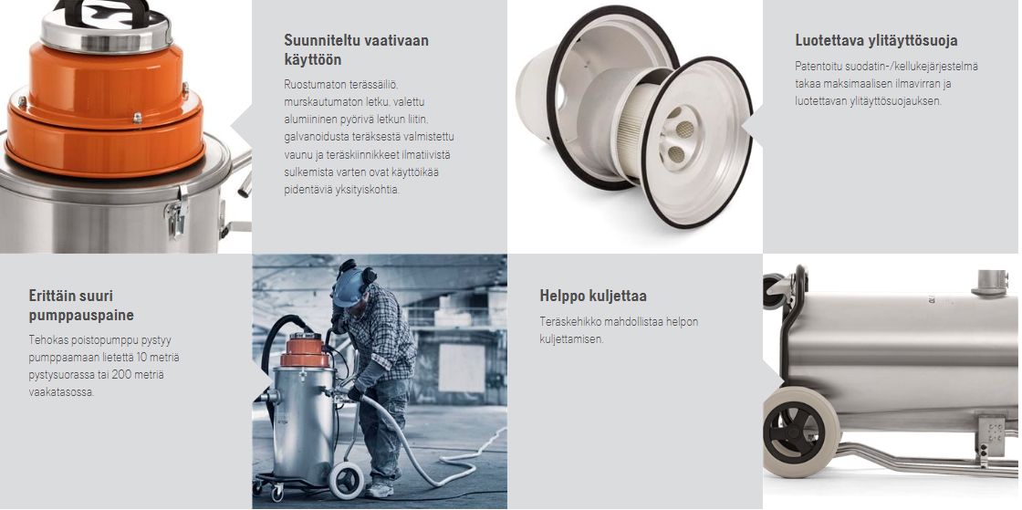 Våtsug med pump HUSQVARNA W70P