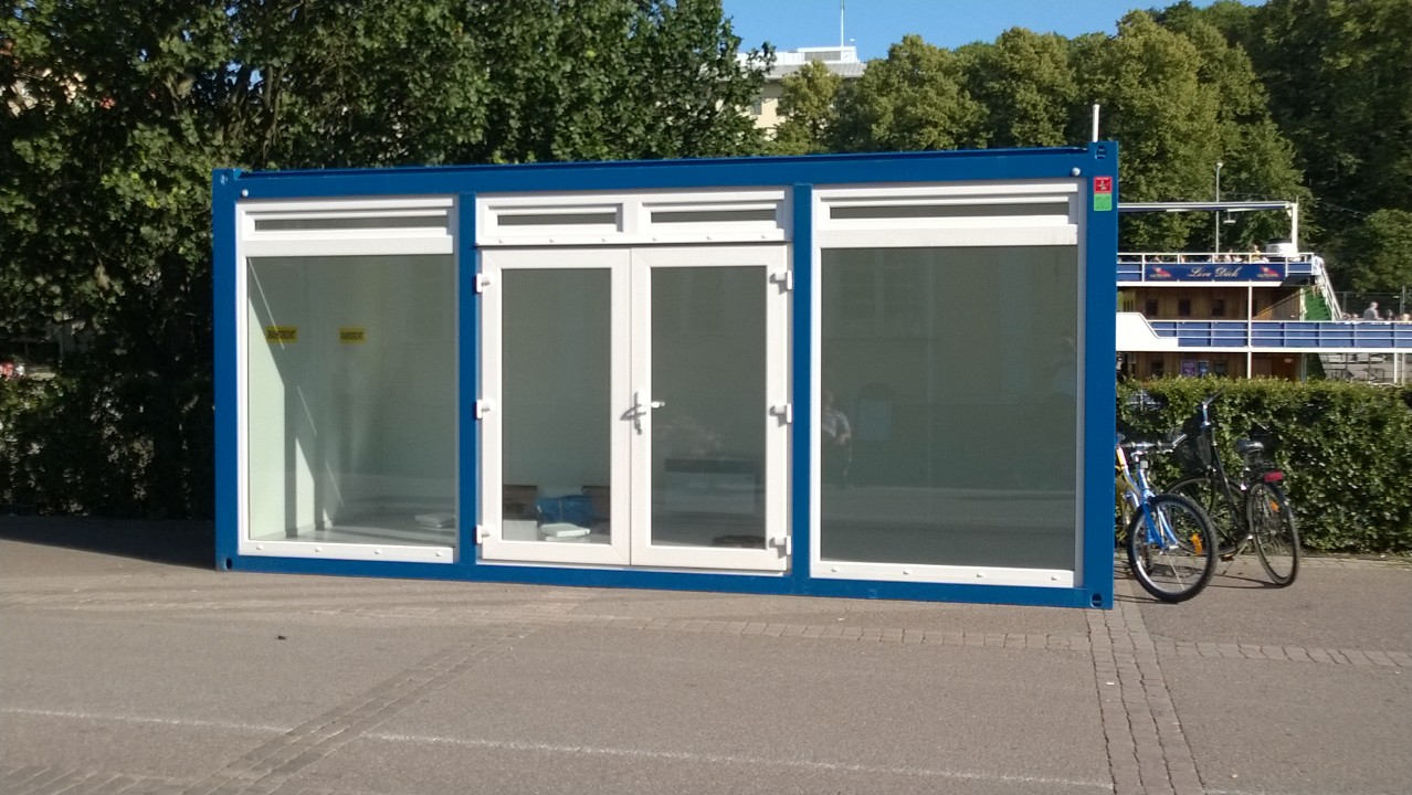 Kontorsmodul med glasvägg CONTAINEX OFFICE EVENT ENV-AA20' 0-1-2LW