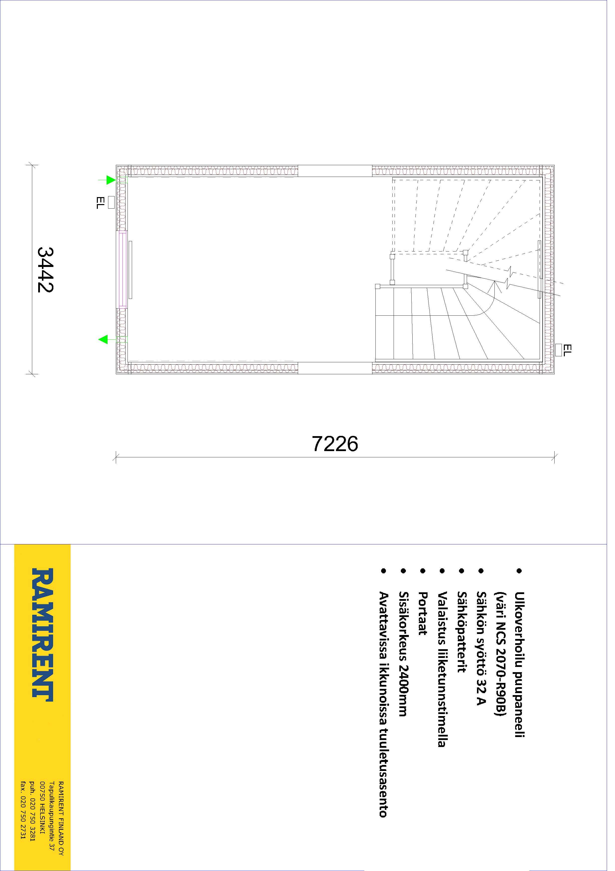 Module with Internal Staircase Unit RMF FFA37