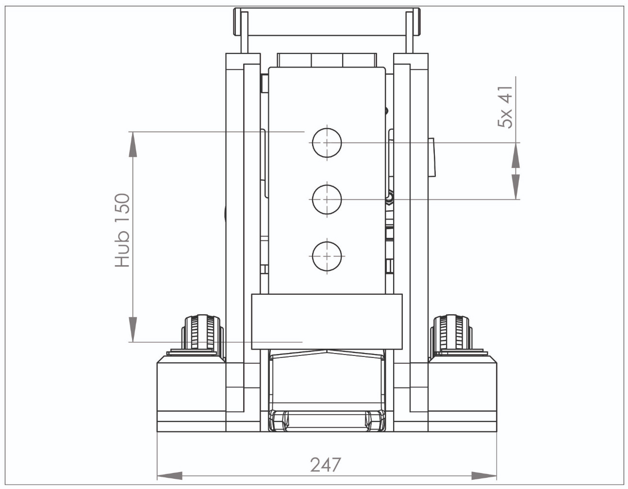 Hydraulisk domkraft 10 t JUNG JH10G+