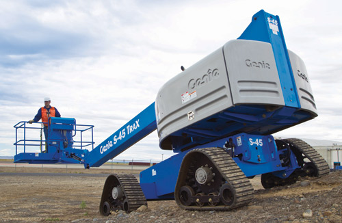Diesel Powered Four-Tracks Telescopic Boom Lift  GENIE S-45TRAX