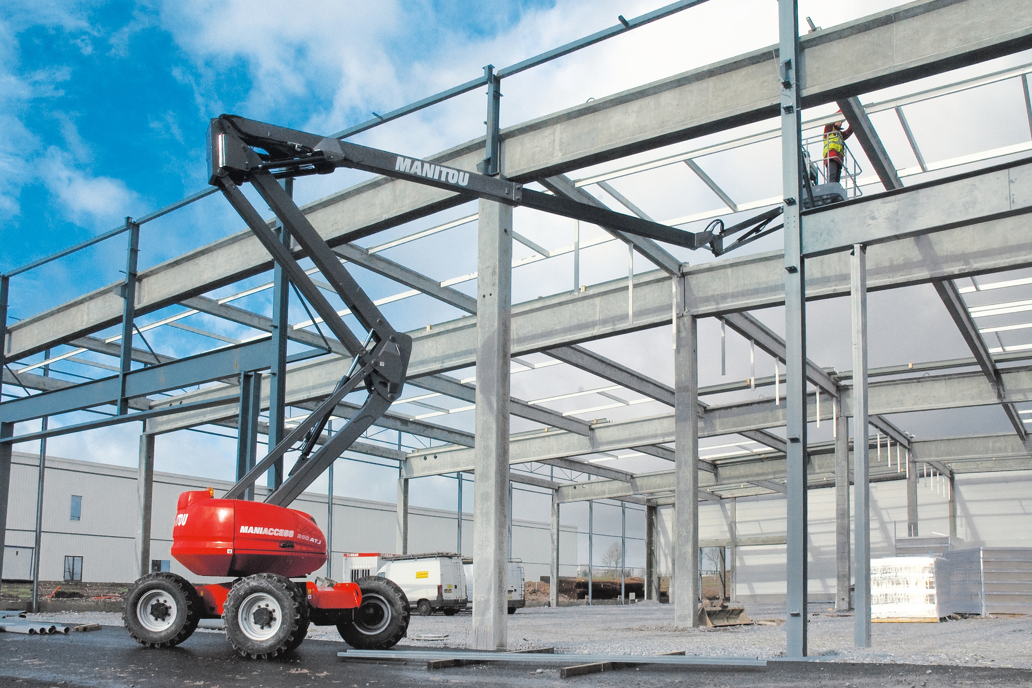 Vikbomslift diesel plattformshöjd 18 m MANITOU 200ATJ