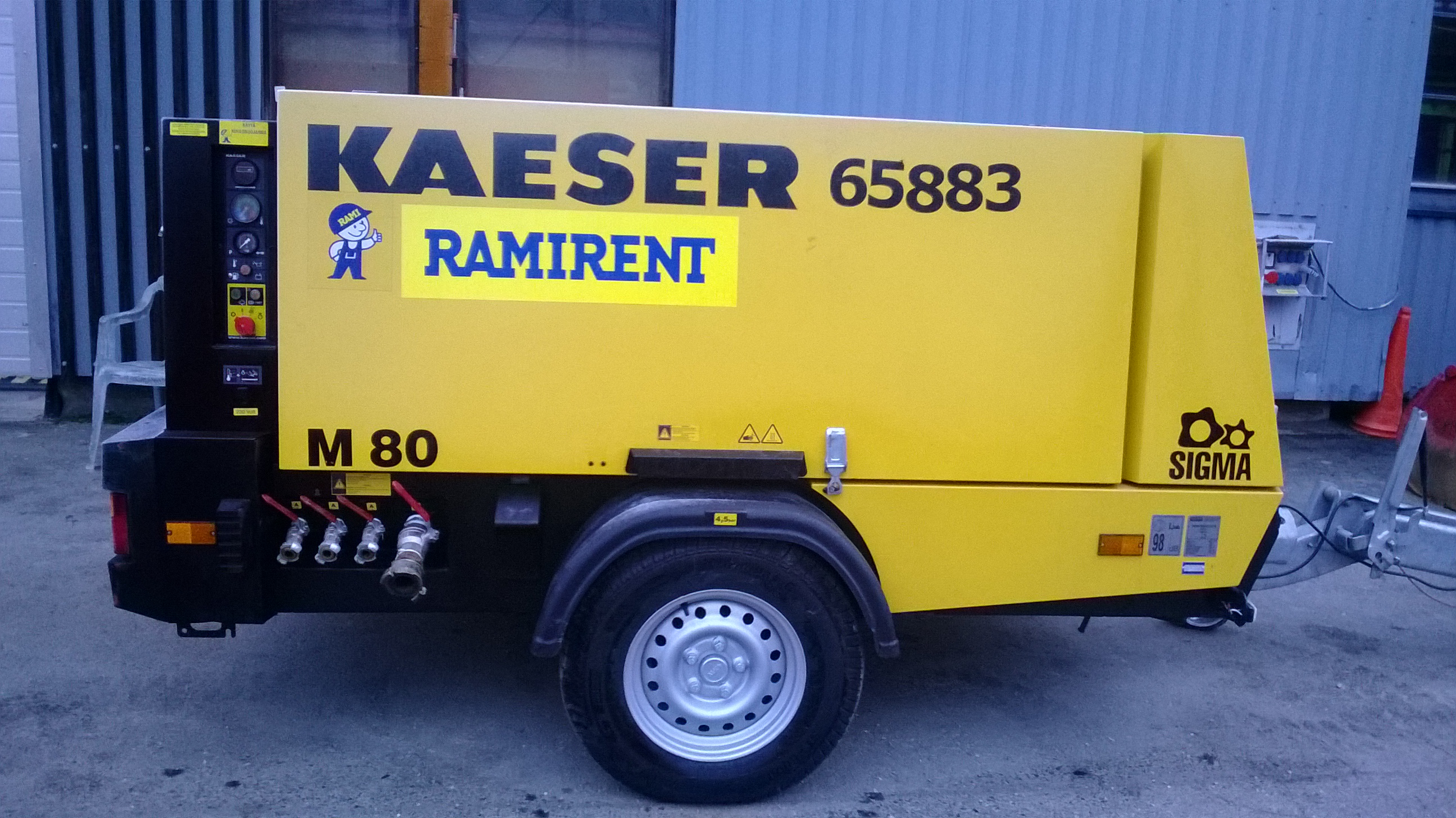 Kompressor 8,1 m³/min vid 7 bar KAESER M80