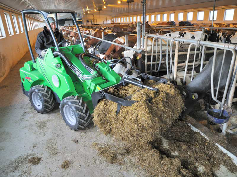 Tuorerehupihti, hydraulinen, kuormaajaan