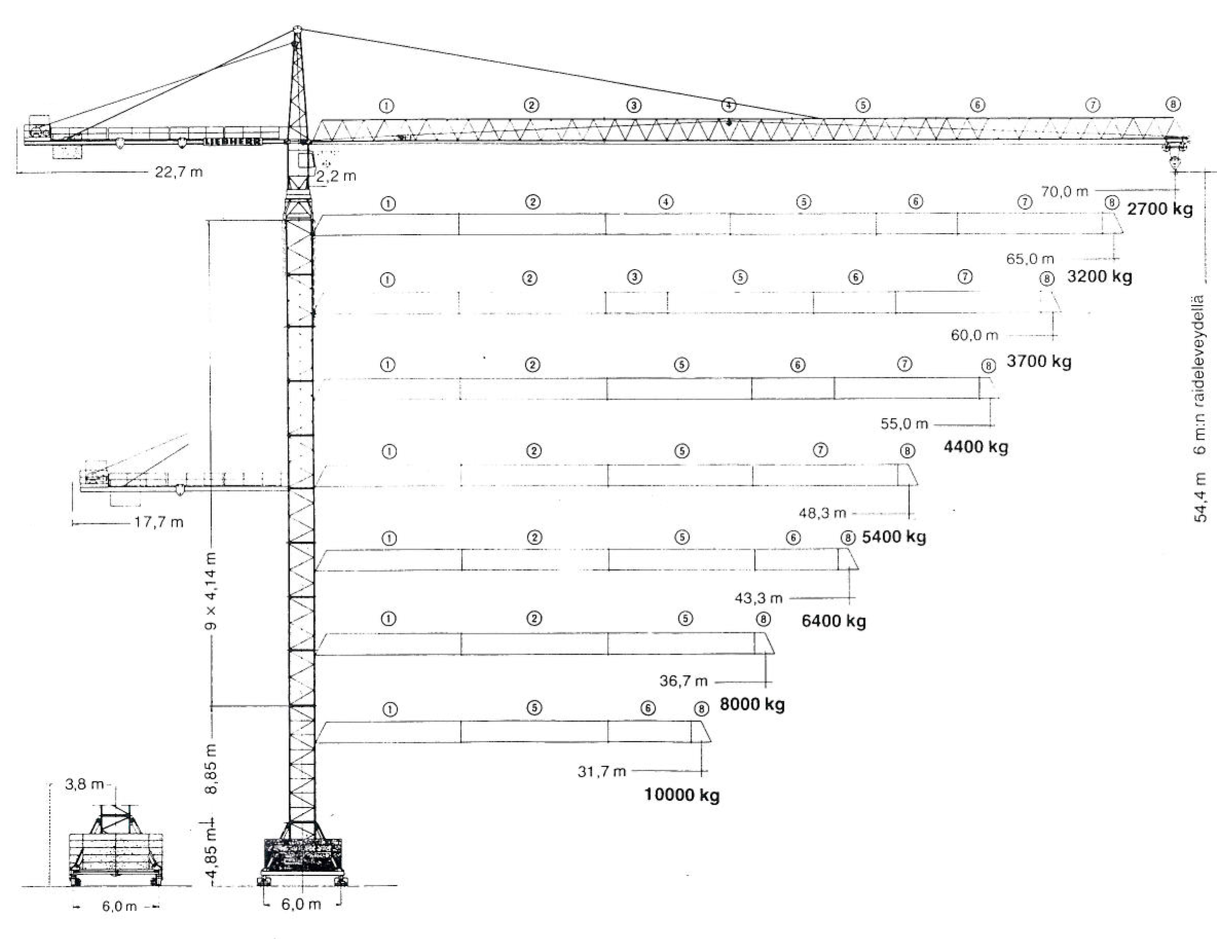 Torninosturi LIEBHERR 256HC