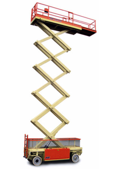 Akkukäyttöinen saksilava JLG LIFTLUX180-12