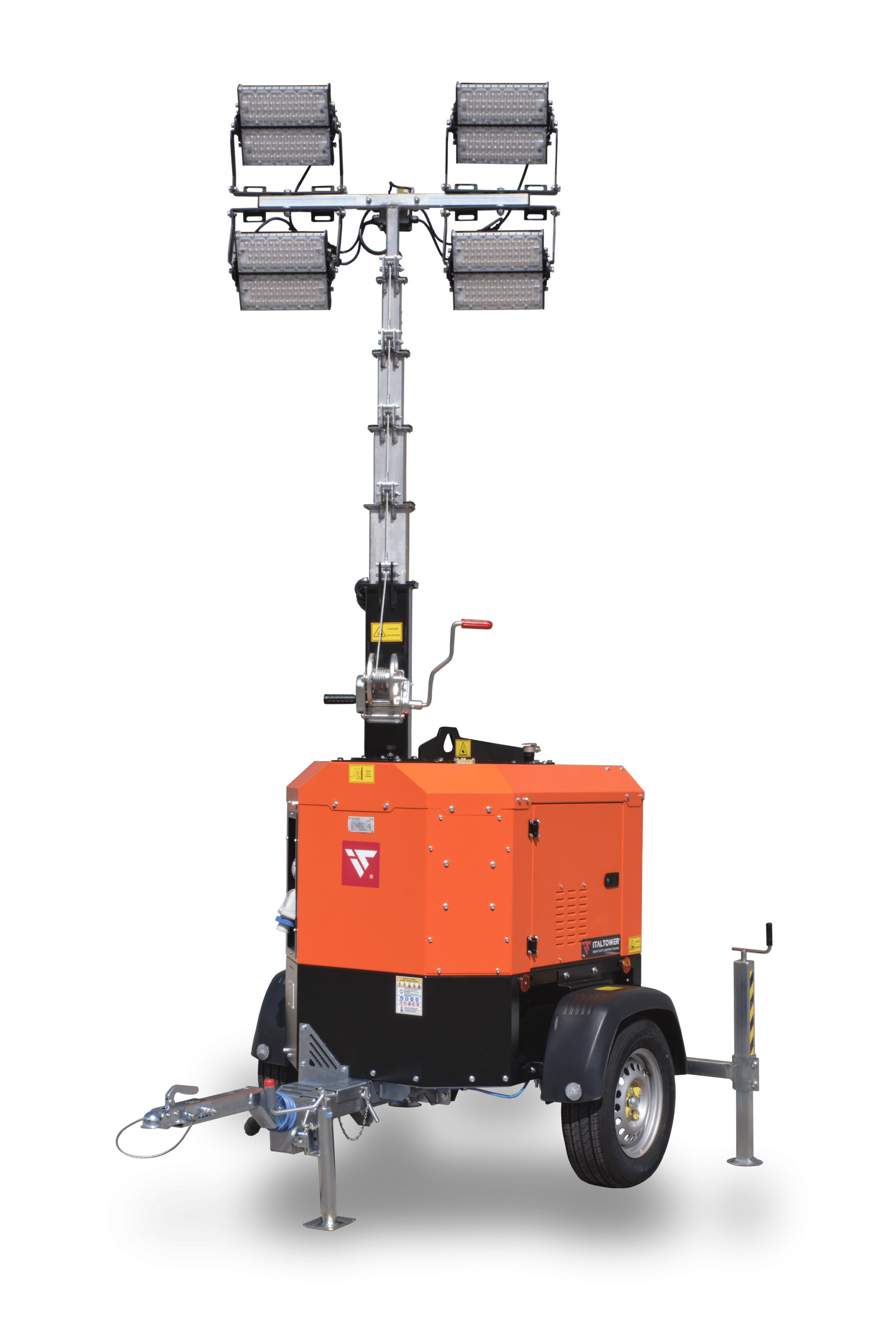 Lighting Mast with Power Station 8,5 m TSR VALOMASTO8.5M-4X240W GENERAAT.