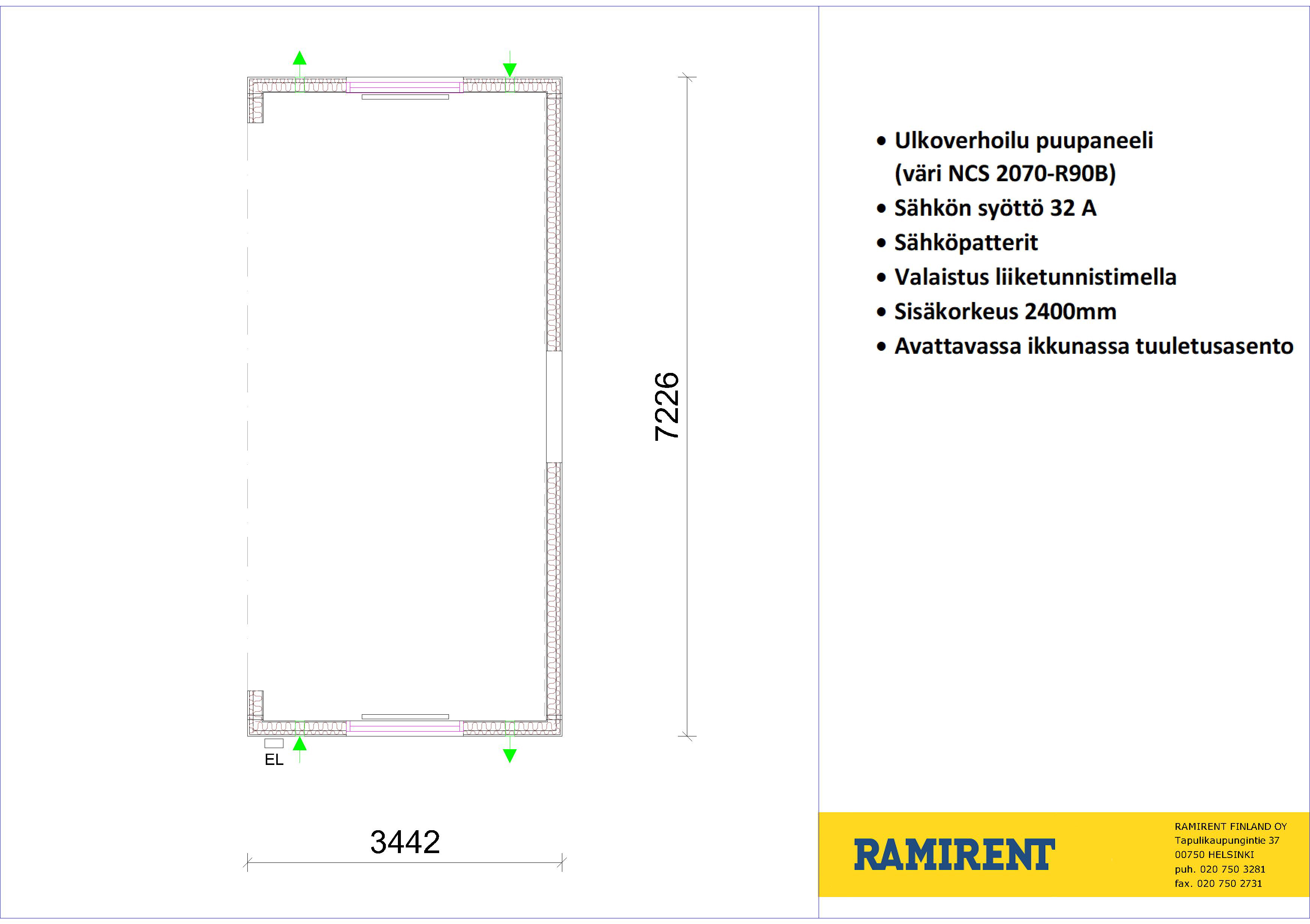 Half Room (right side closed) RMF FFA21