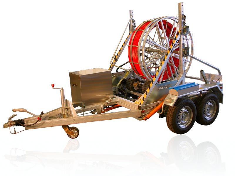 Dual Axle Cable Drum Trailer JKS 2500