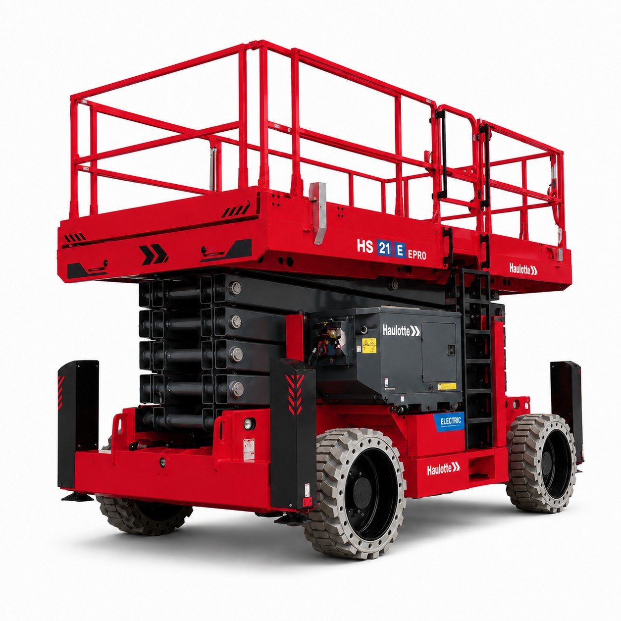 Saxlift hybrid plattformshöjd 21,2 m (dubbla utskjut)
