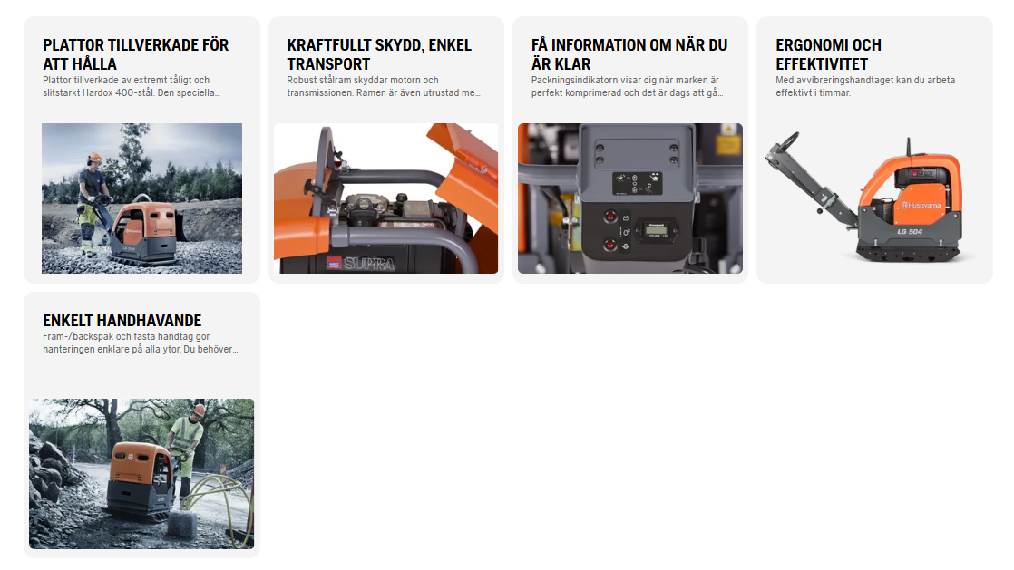 Diesel Powered Reversible Vibratory Plate 470 kg HUSQVARNA LG504