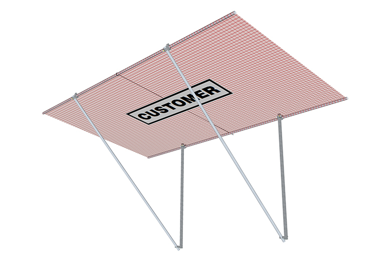 Henkilöputoamisverkko 6 x 3 m TAMMET TURVAVERKKO 6X3M