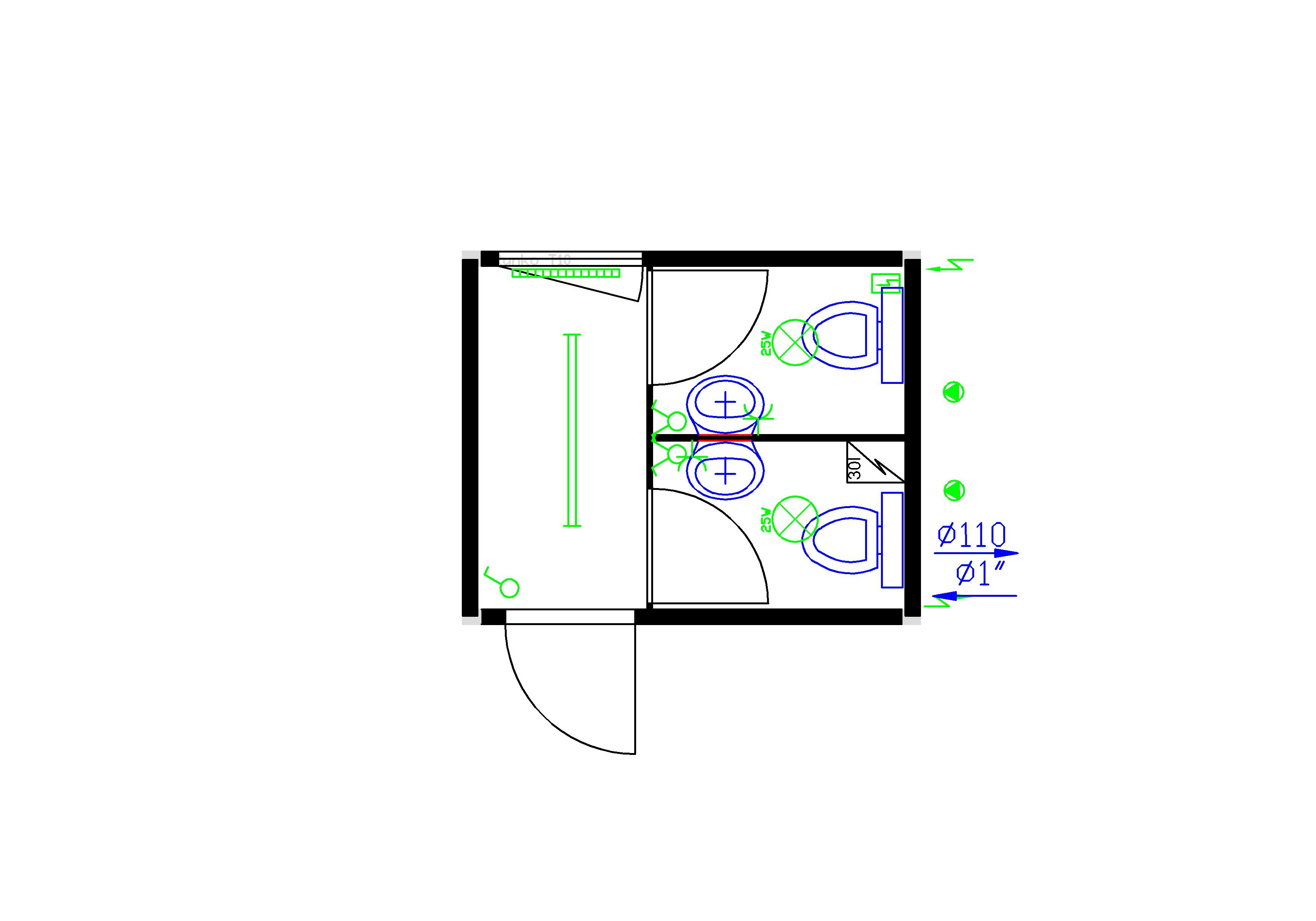 Rami-tila T10', WC M/N CONTAINEX 1028NO2T2H