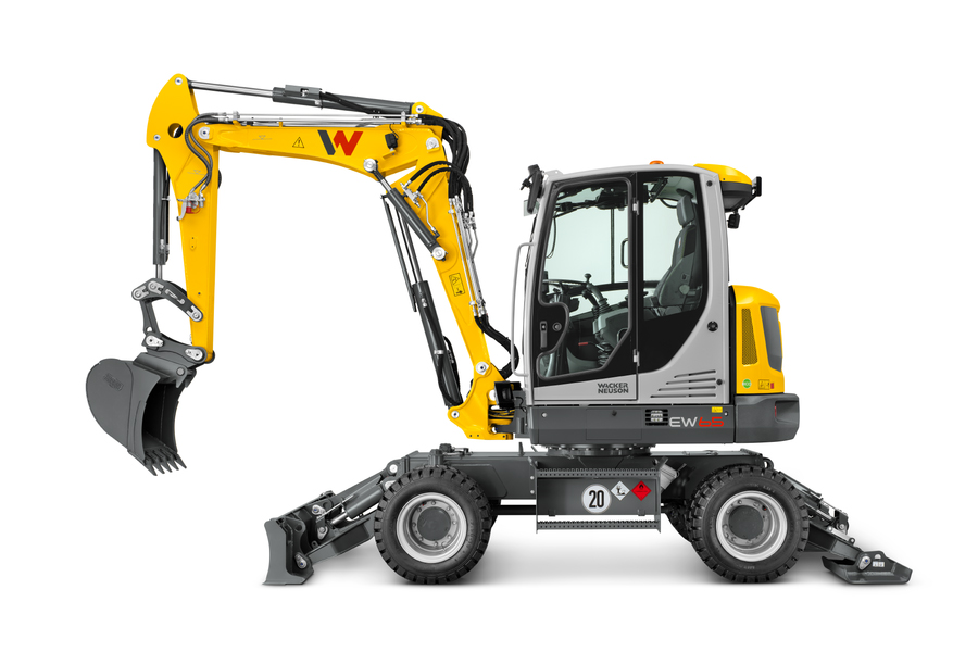Dieselkäyttöinen pyöräalustainen kaivinkone, neliveto 6 t WACKER NEUSON EW65